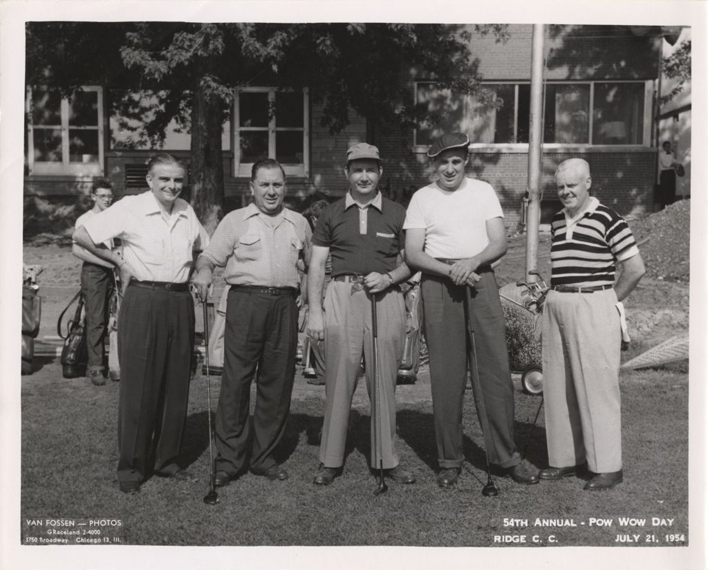 Richard J. Daley with golfers at Ridge Country Club