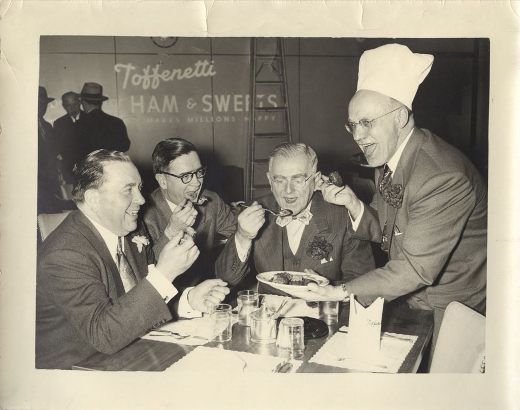Miniature of Richard J. Daley at Toffenetti's Restaurant with others