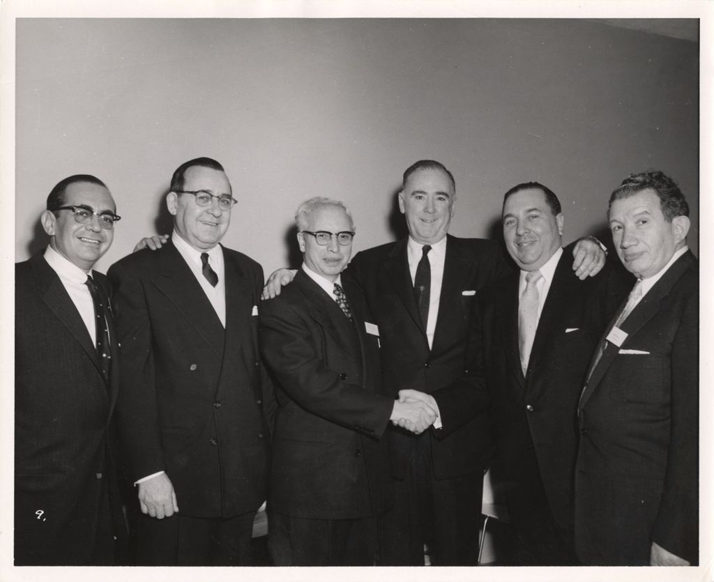 Miniature of Labor leaders with Richard J. Daley
