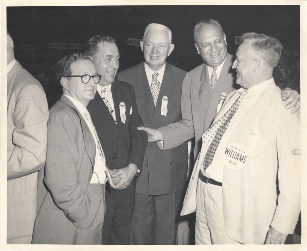 Miniature of Martin Kennelly with others at Democratic Convention