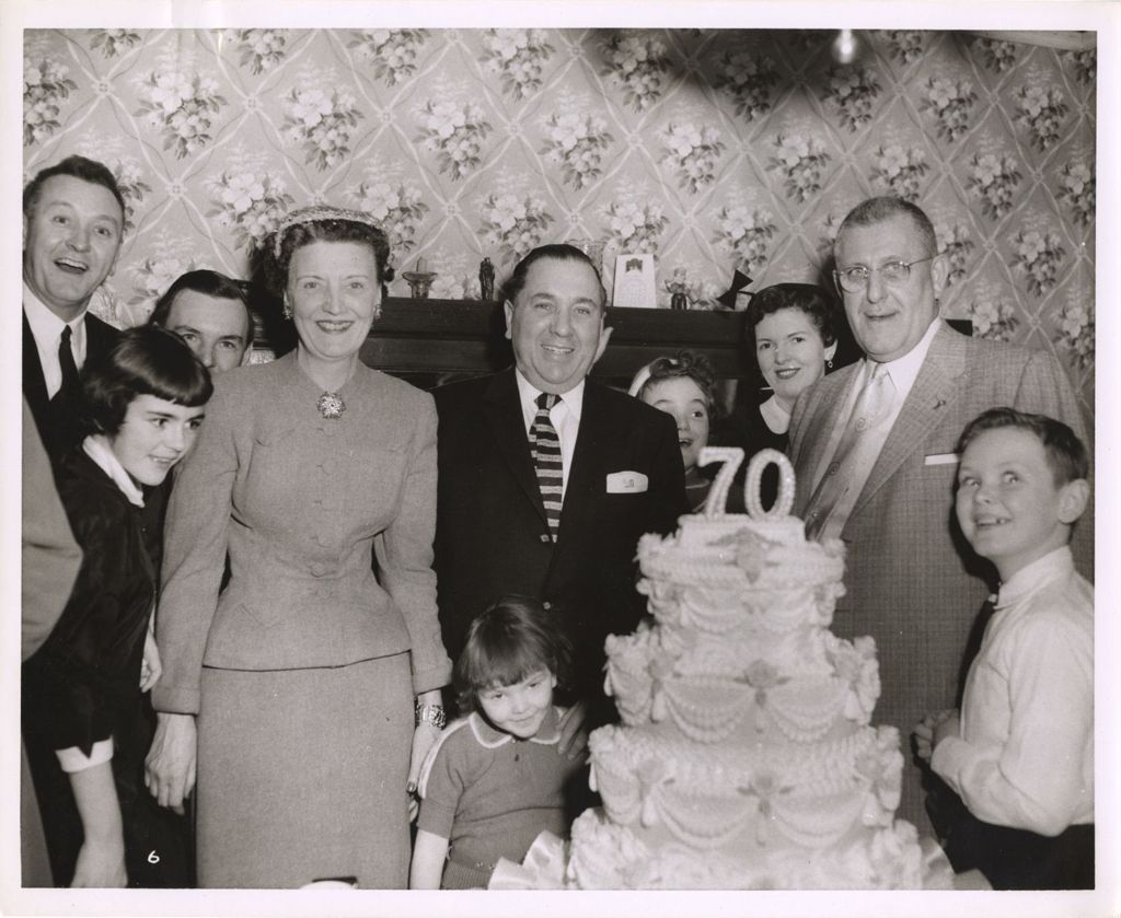 Miniature of Richard J. Daley and others at a celebration