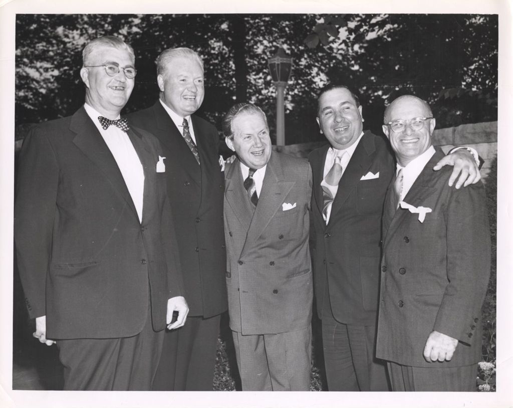 Miniature of Richard J. Daley in a group with others