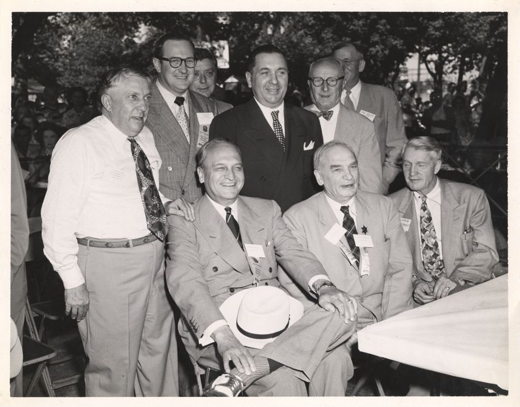 Miniature of 11th Ward picnic, Richard J. Daley with Democratic candidates