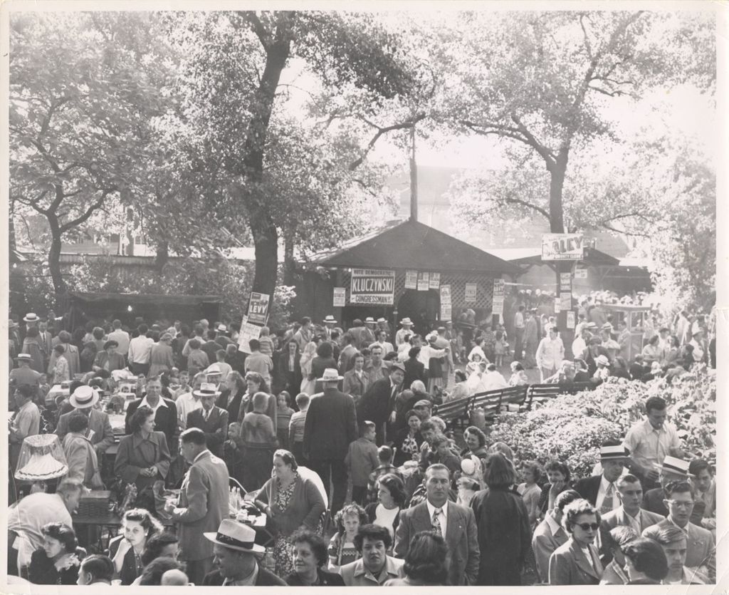 Miniature of Crowd at 11th Ward Democratic family picnic