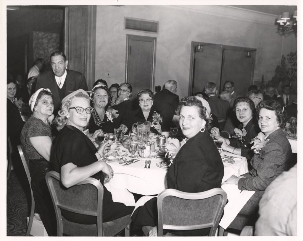 Miniature of Women at a banquet