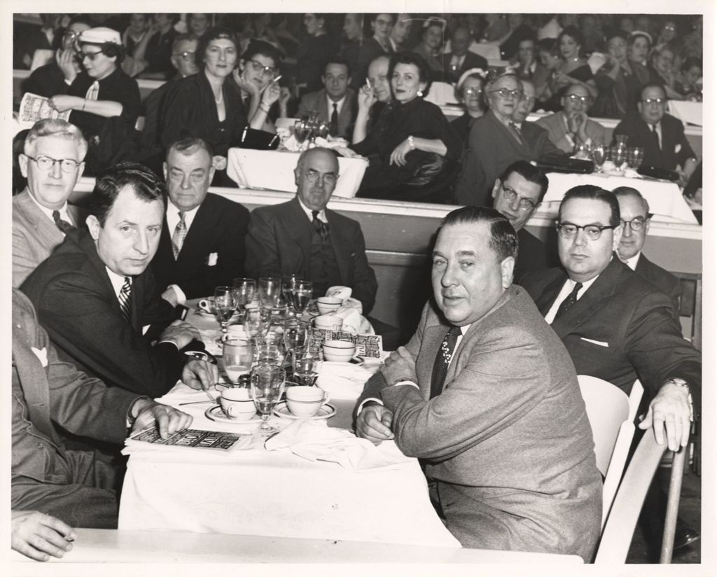Miniature of IVI 10th anniversary banquet, Richard J. Daley with others