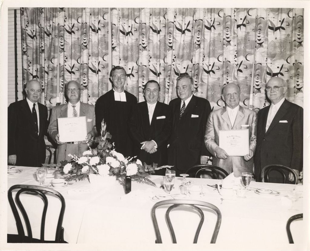 Miniature of De La Salle Institute event, Richard J. Daley with others