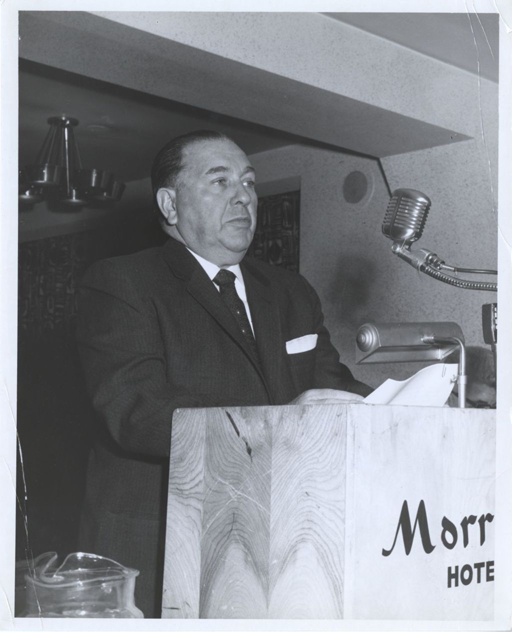 Miniature of Richard J. Daley speaking at a podium