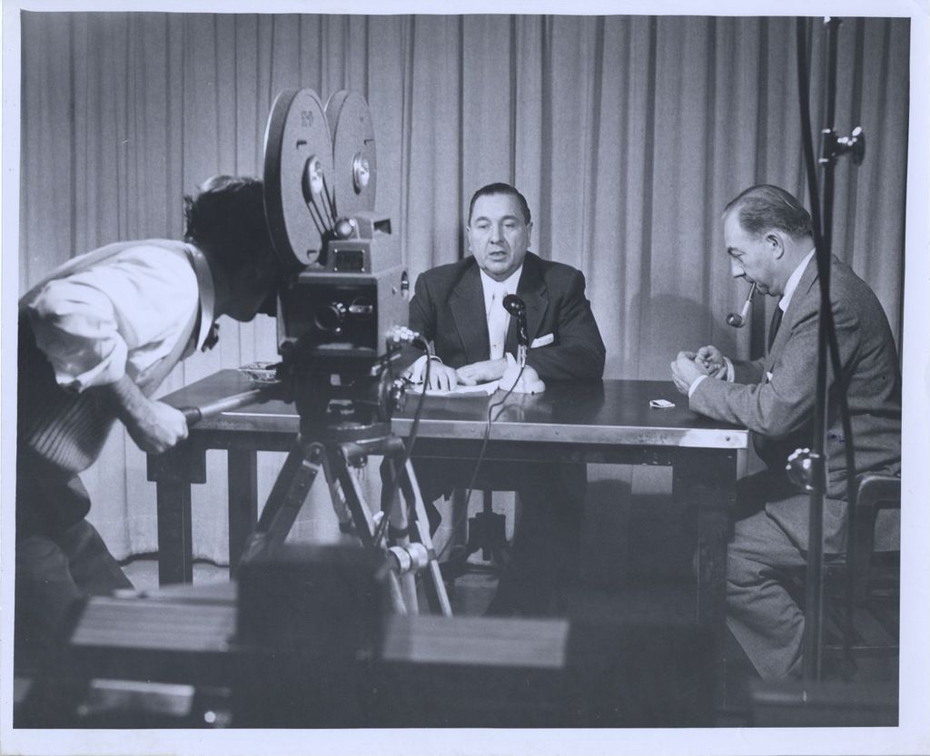 Miniature of Filming a speech by Richard J. Daley
