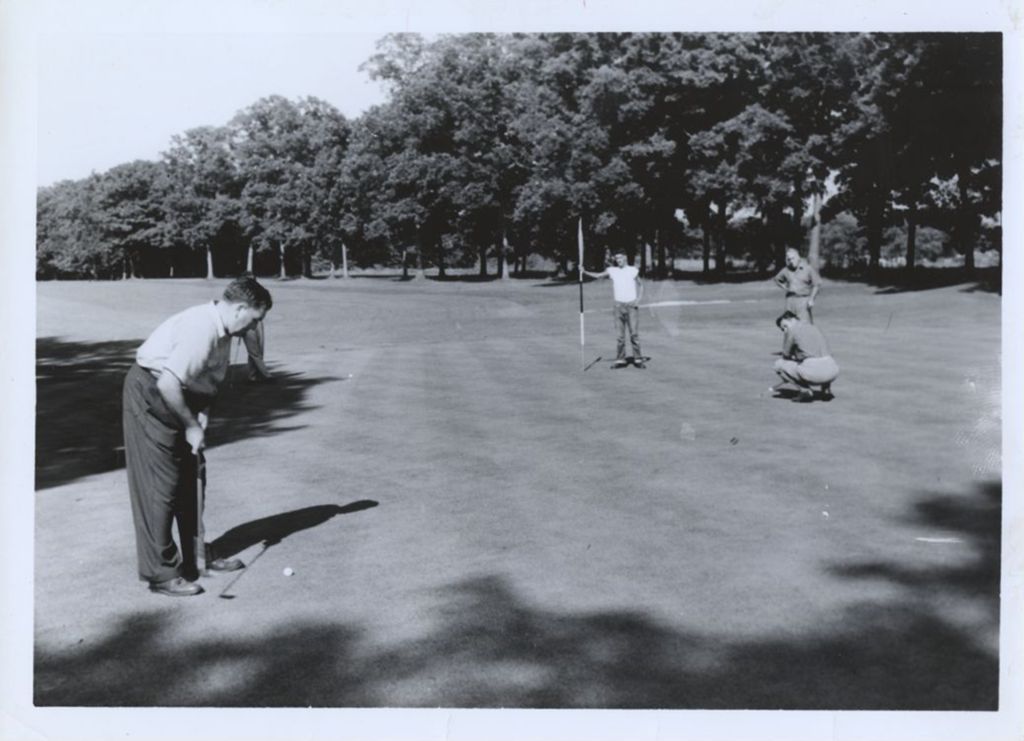 Miniature of Richard J. Daley Playing Golf