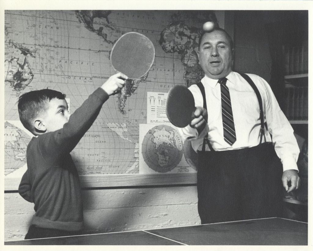 Miniature of Playing Ping Pong, John Daley and Richard J. Daley