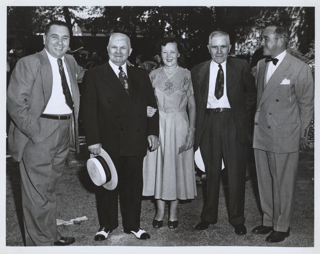 Miniature of Richard J. Daley, Eleanor Daley, Michael J. Daley and others