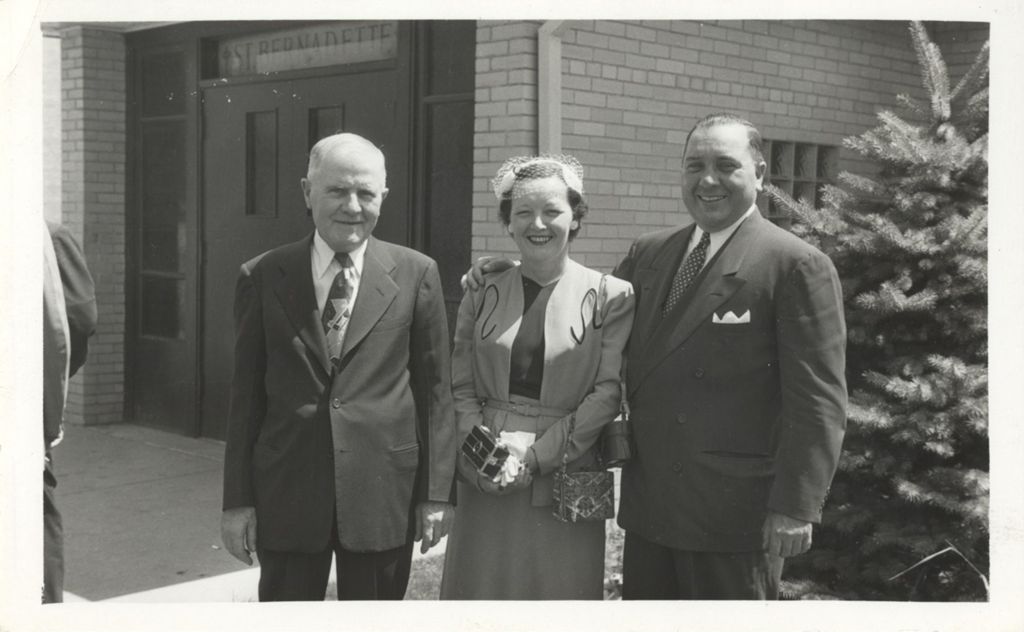 Miniature of Michael J. Daley with Eleanor and Richard J. Daley