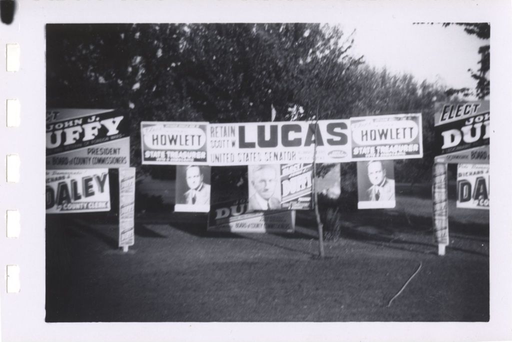 Miniature of Group of campaign signs