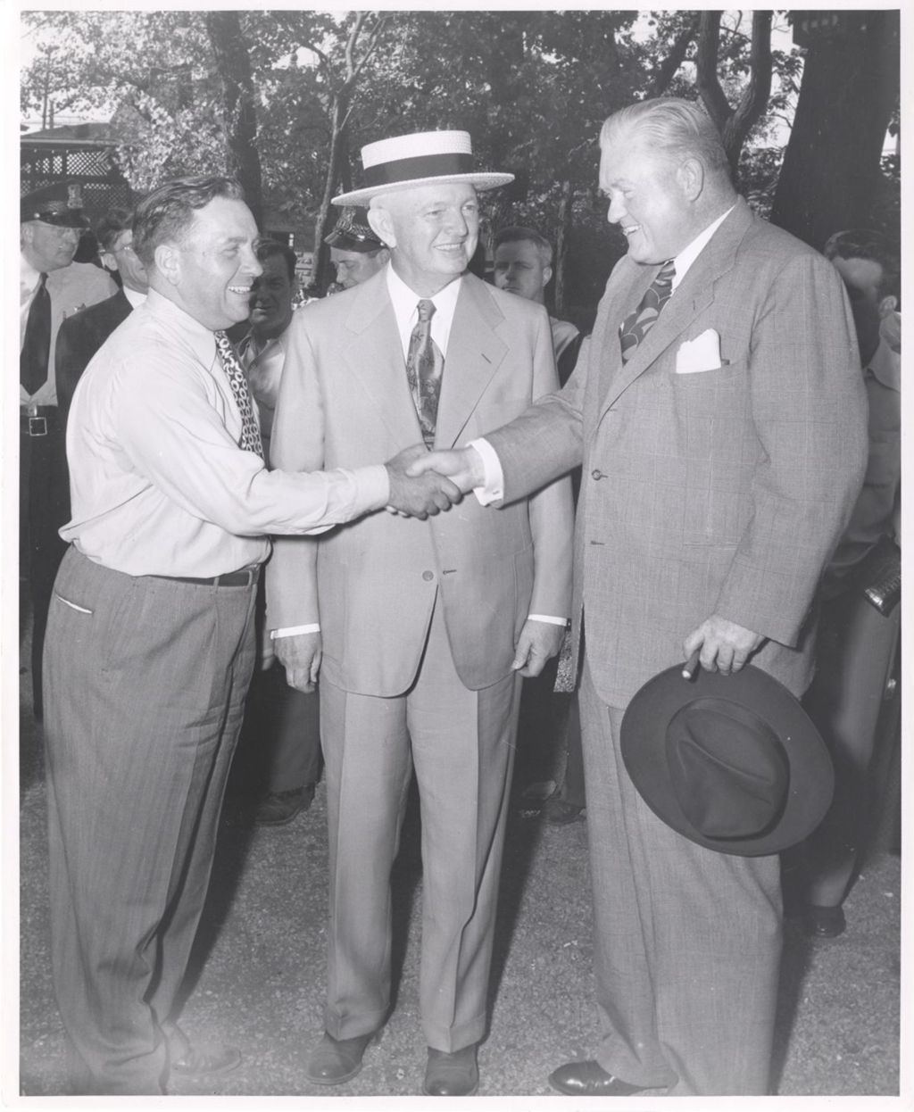 11th Ward Picnic, Richard J. Daley and Martin Kennelly