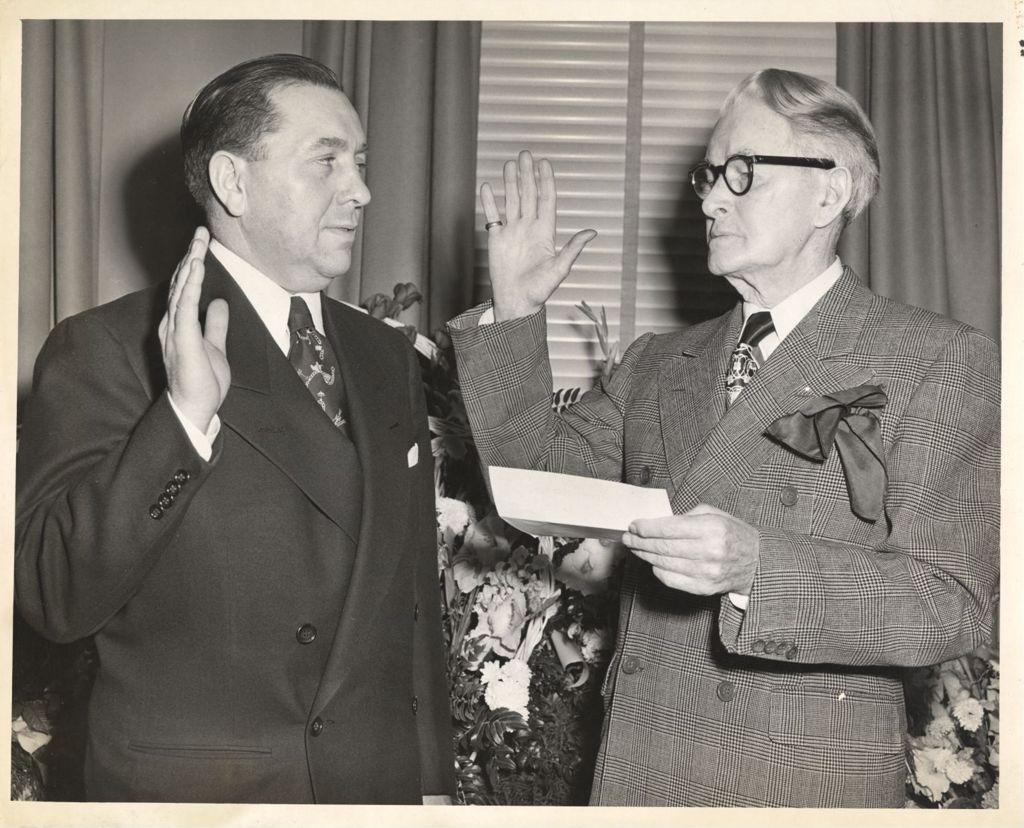 Miniature of Swearing in Richard J. Daley as Director of Revenue