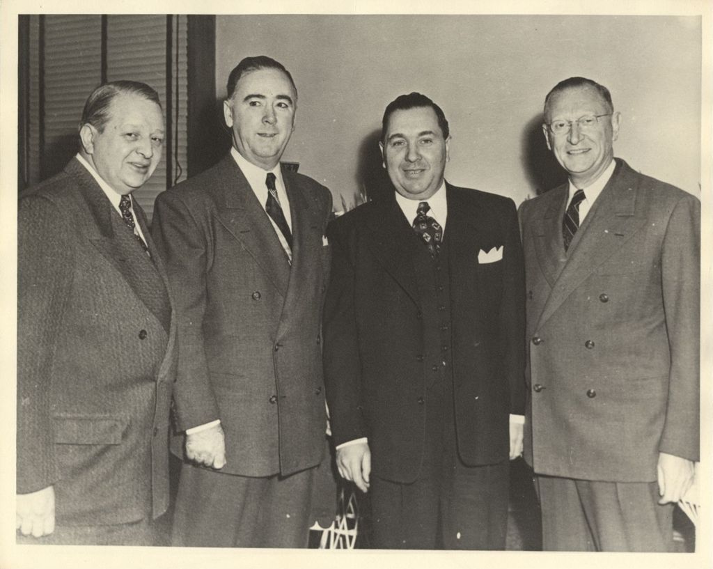 Miniature of Richard J. Daley with William McFetridge and others