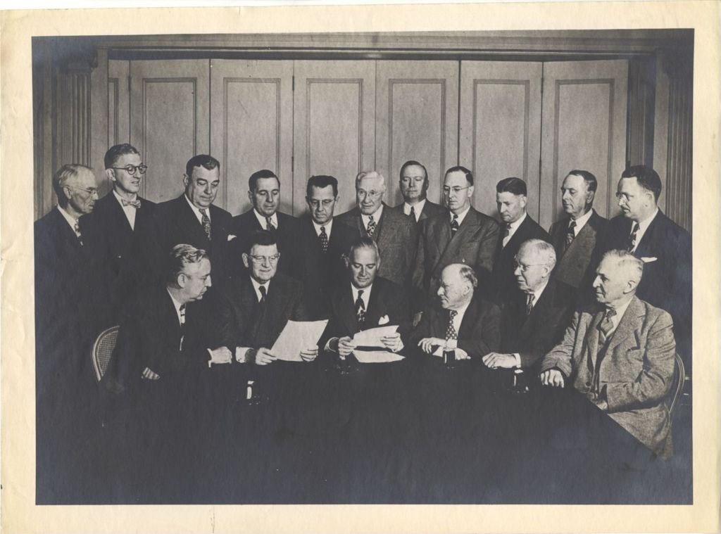 Mayor Edward J. Kelly and others