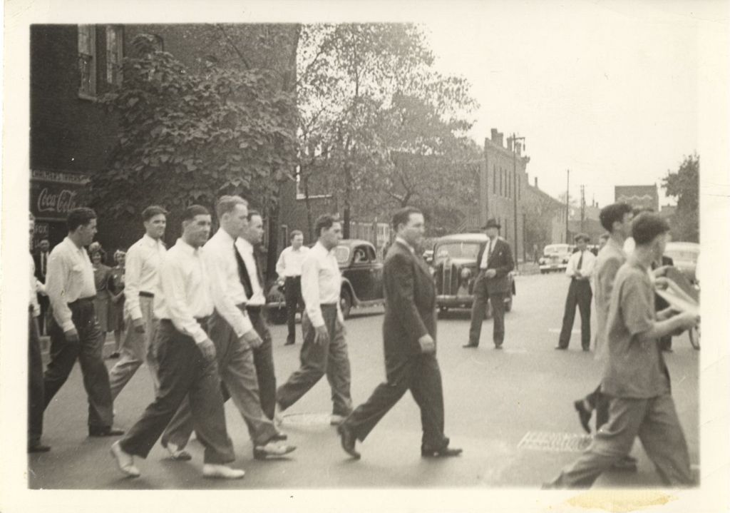 Miniature of Marchers, 11th Ward parade
