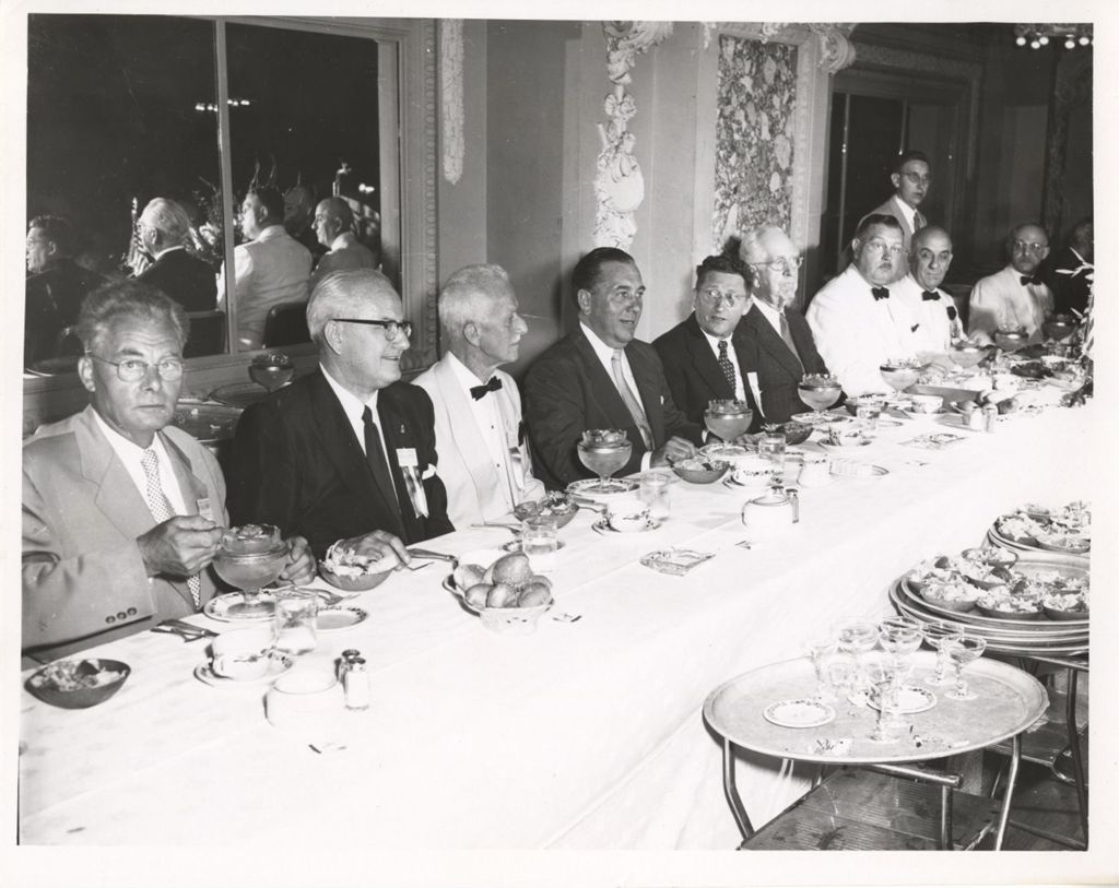 Miniature of Richard J. Daley at banquet table with others