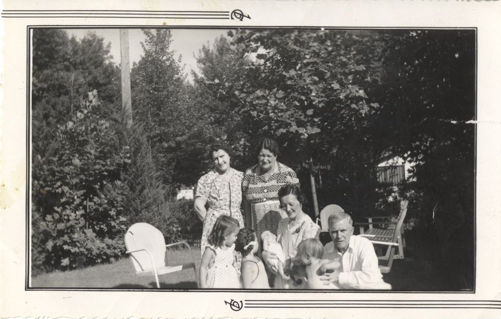 Miniature of Daley family members outside in a yard