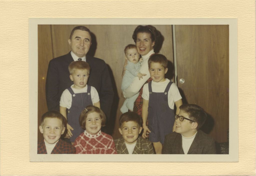 Miniature of Thanksgiving card, Bill and Mary Lou Burns and family