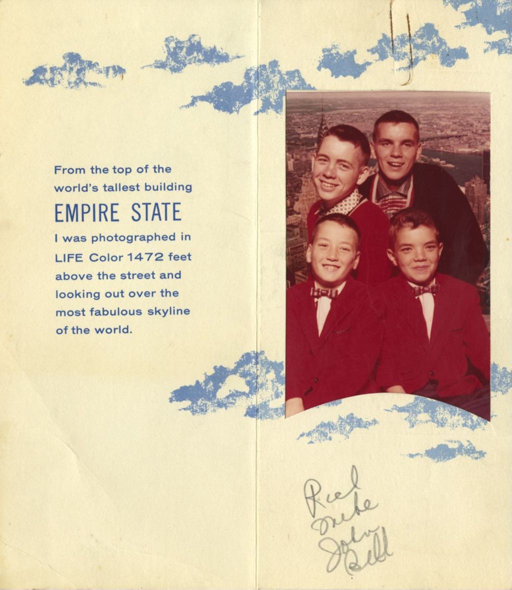 Miniature of Empire State Building souvenir card