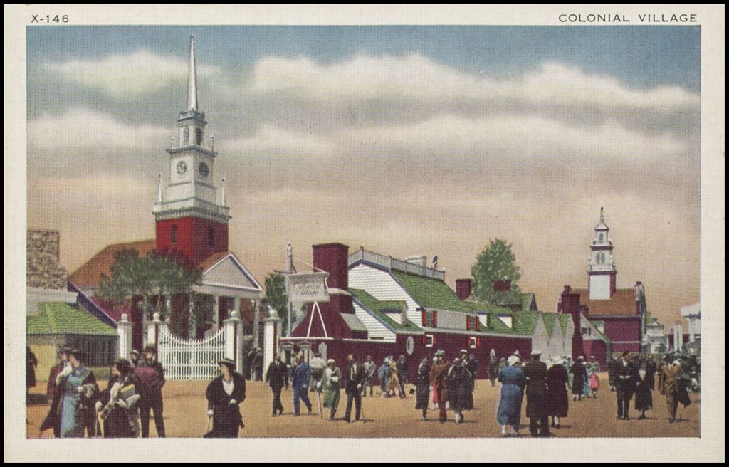 Miniature of Colonial village, Woods Series 1 (postcard 1) 1933-1934