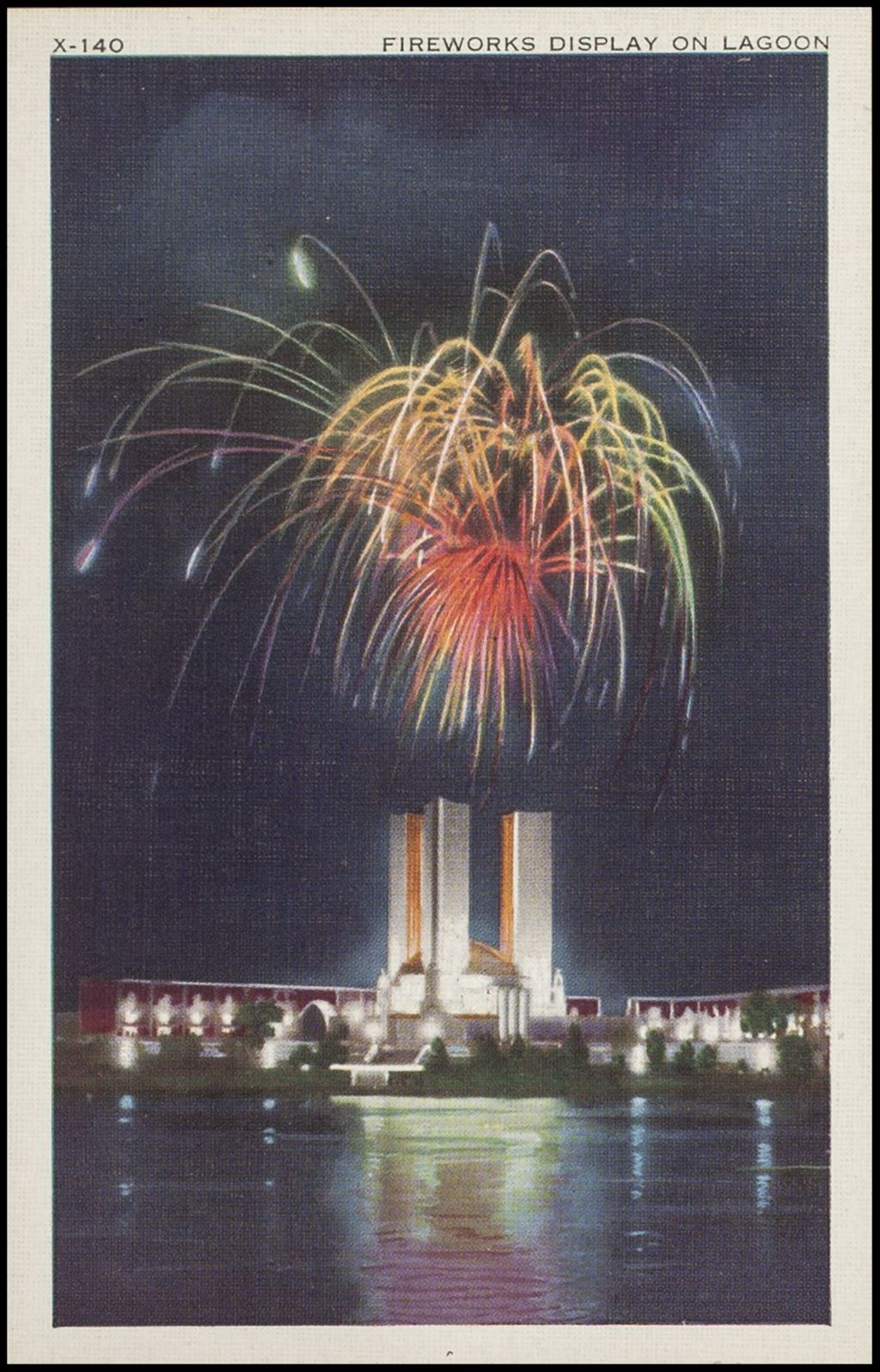 Miniature of Fireworks Display on Lagoon, Woods Series 1 (postcard 2) 1933-1934