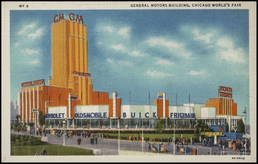 General Motors Building, Woods Series 1 (postcard 7) 1933-1934