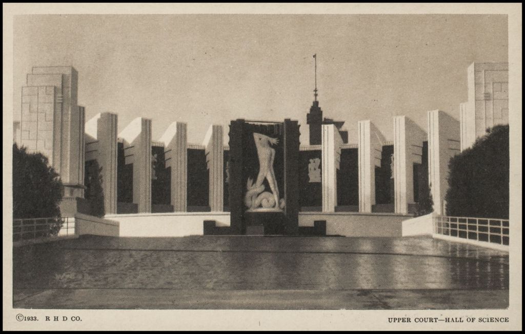 Upper Court, Hall of Science, Woods Series 2 (postcard 3) 1933-1934