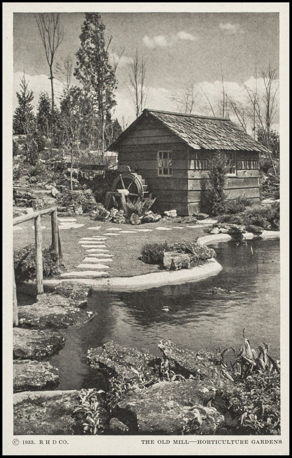 Miniature of The Old Mill, Horticulture Gardens, Woods Series 2 (postcard 6) 1933-1934