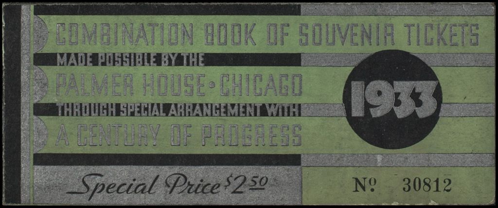 Miniature of Combination Books of Souvenir Tickets, 1933