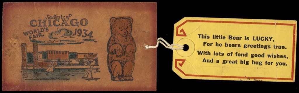Souvenir Lucky Bear Keychain, 1934