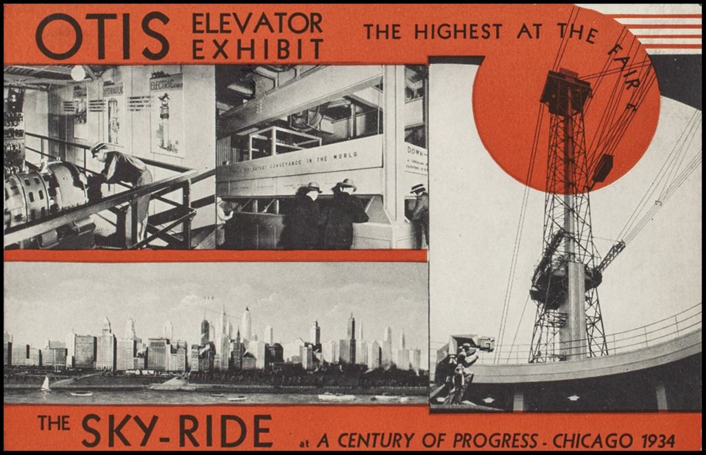 Otis Elevator Exhibit (postcard 2) 1934