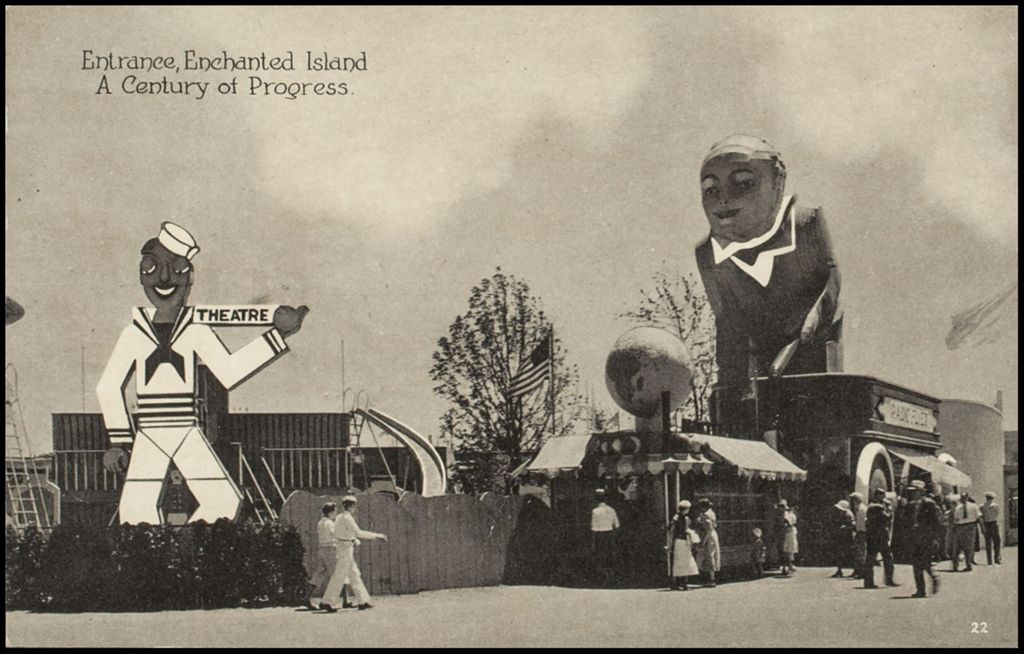 Entrance, Enchanted Island (postcard) 1933-1934