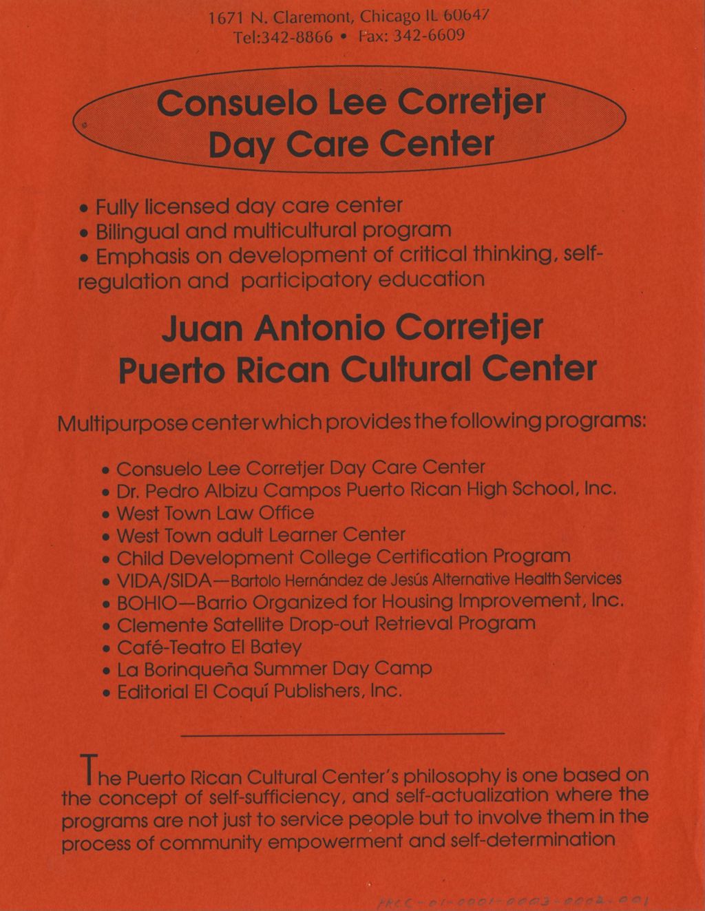 Miniature of Consuelo Lee Corretjer Day Care Center