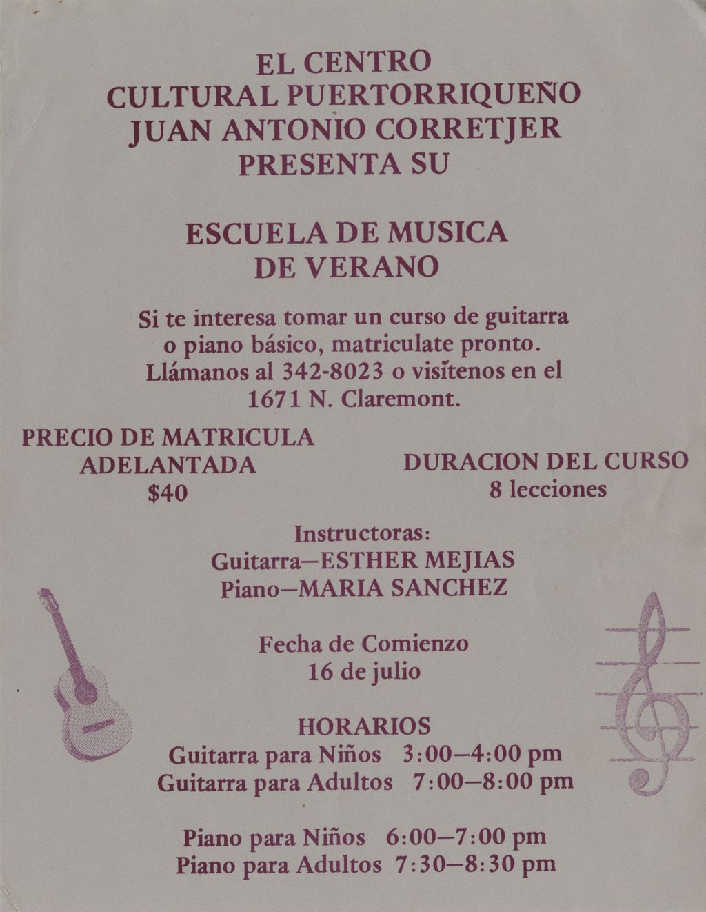 Miniature of Escuela de Musica de Verano