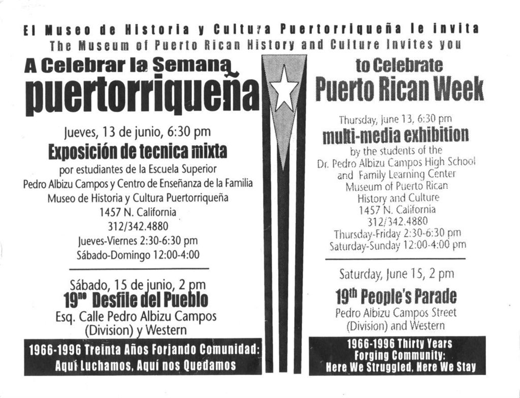 Miniature of To celebrate Puerto Rican Week