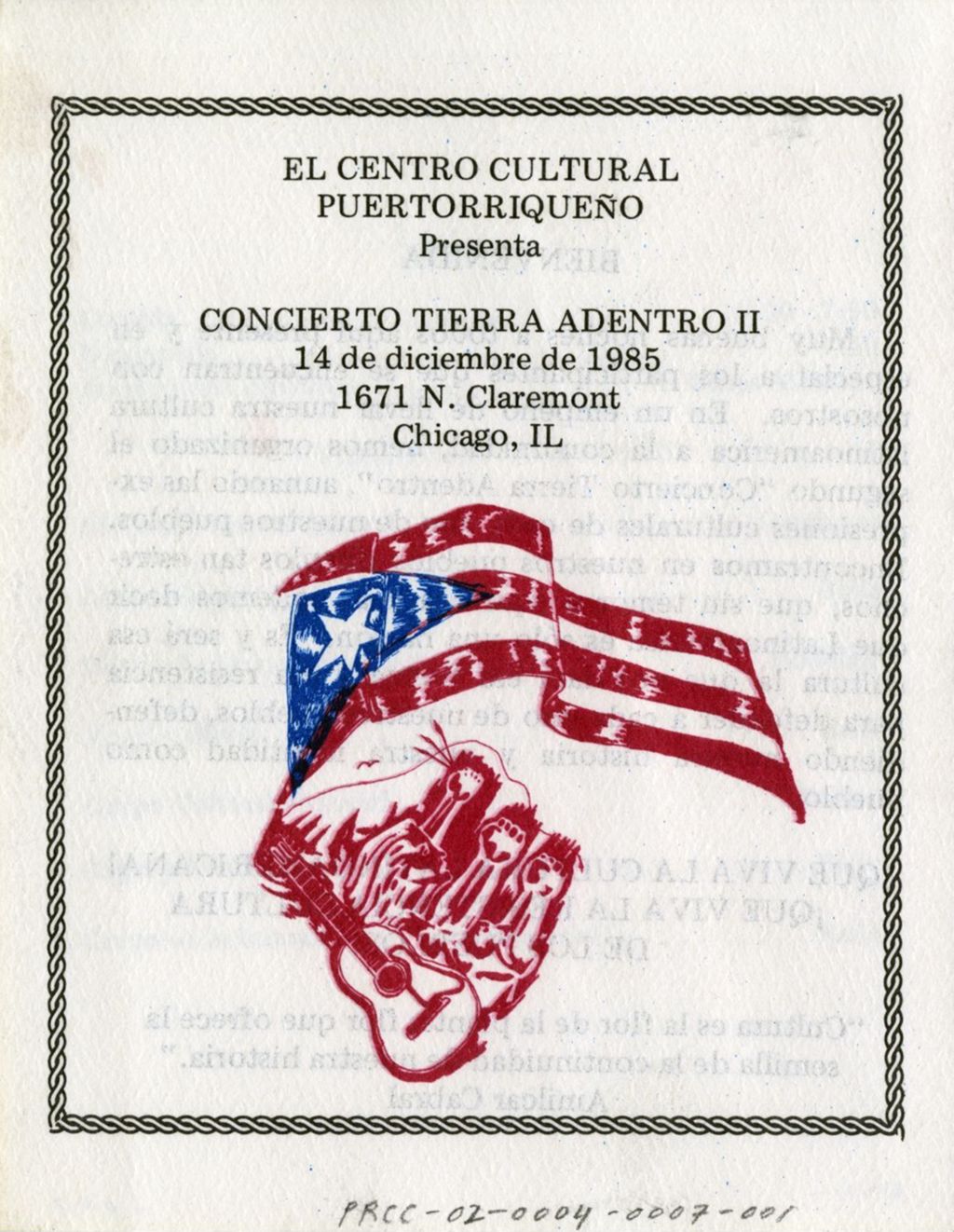 Miniature of Concert at the Puerto Rican Cultural Center