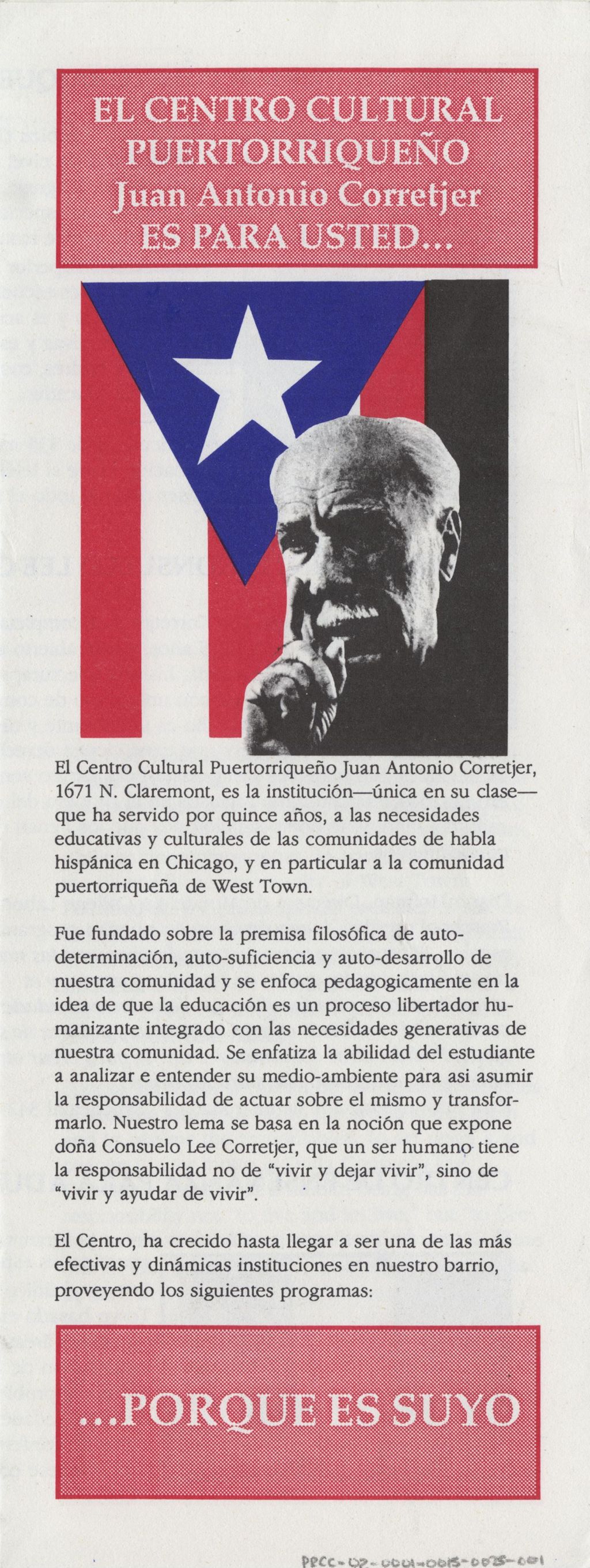 Miniature of El Centro Cultural Puertorriqueno Juan Antonio Corretjer es Para Usted...
