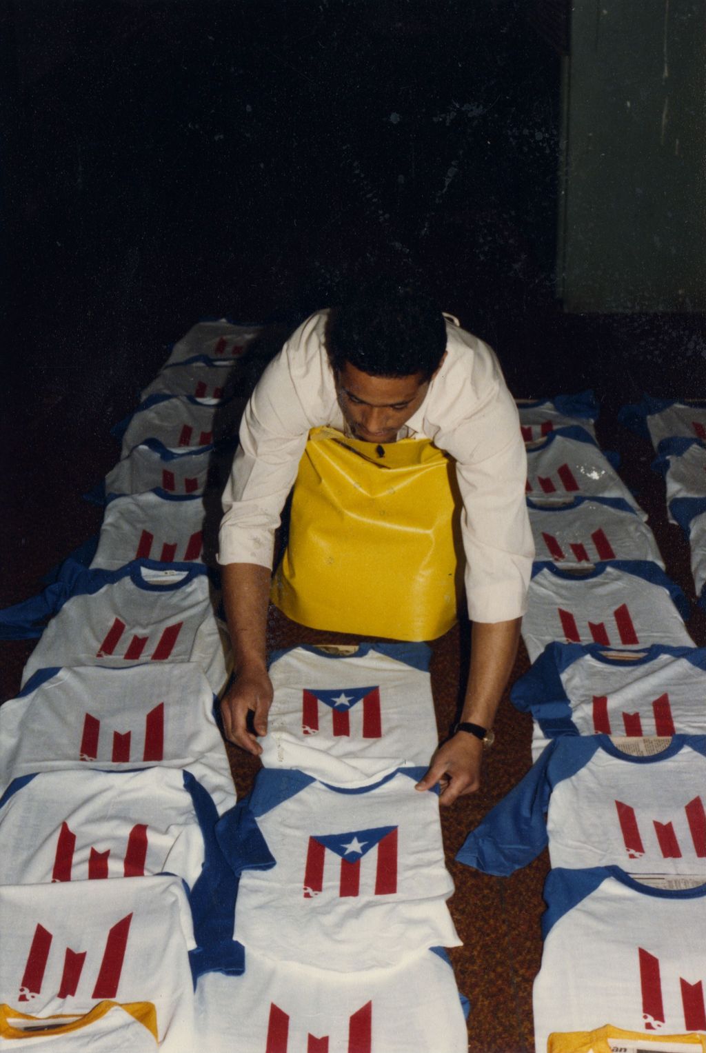 Miniature of Student with screenprinted Puerto Rican flag tshirts
