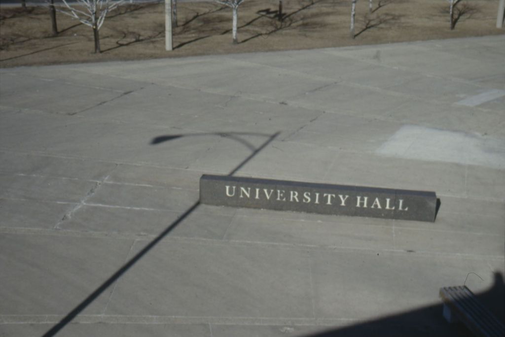 Miniature of University Hall sign, University of Illinois at Chicago