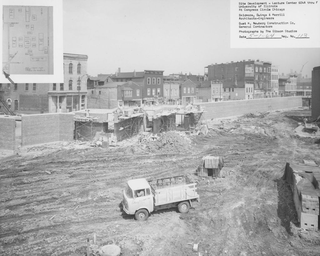 Miniature of Utilities Building site, University of Illinois at Chicago Circle