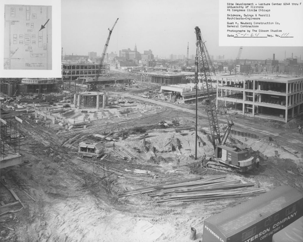 Construction of the Lecture Center Buildings, University of Illinois at Chicago Circle