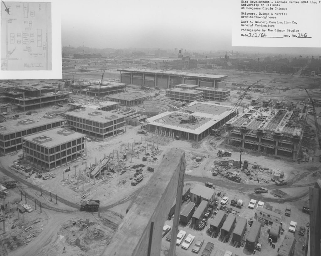 Campus view during construction