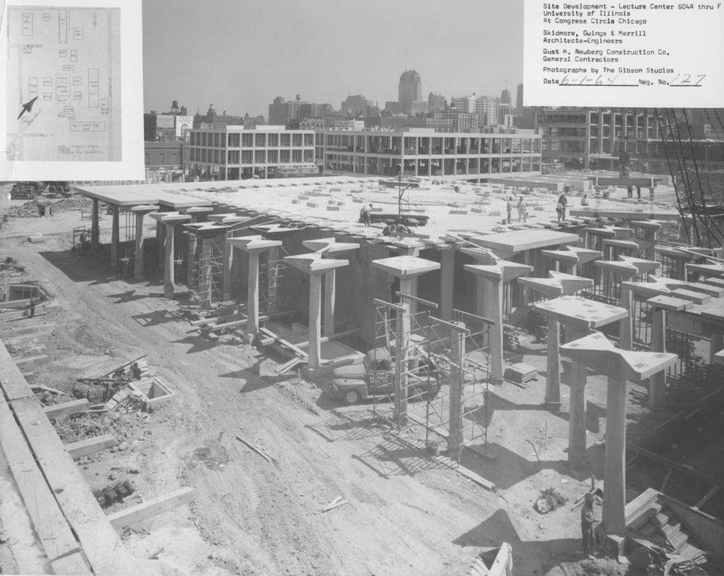 Construction of Great Court and Lecture Center Buildings
