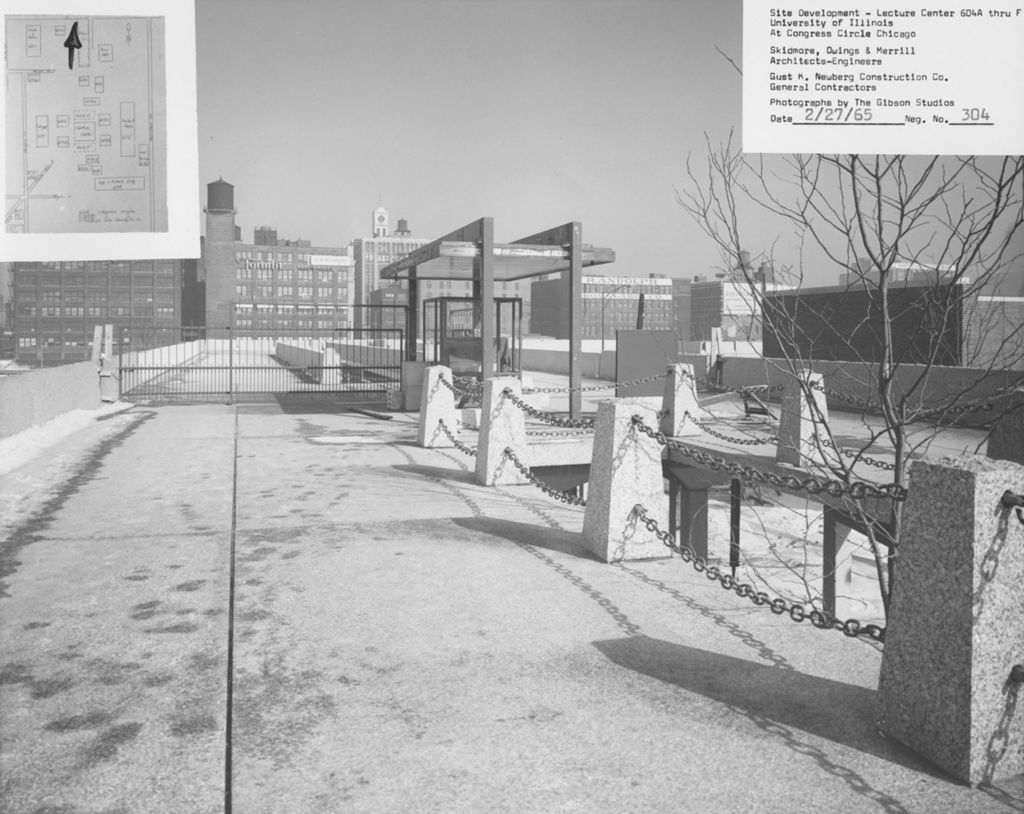 Miniature of Elevated walkway near Harrison Street, University of Illinois at Chicago Circle