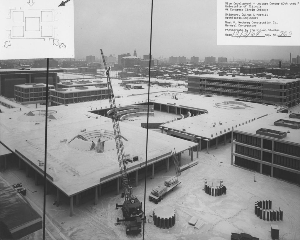 Construction of Great Court and Lecture Center Buildings