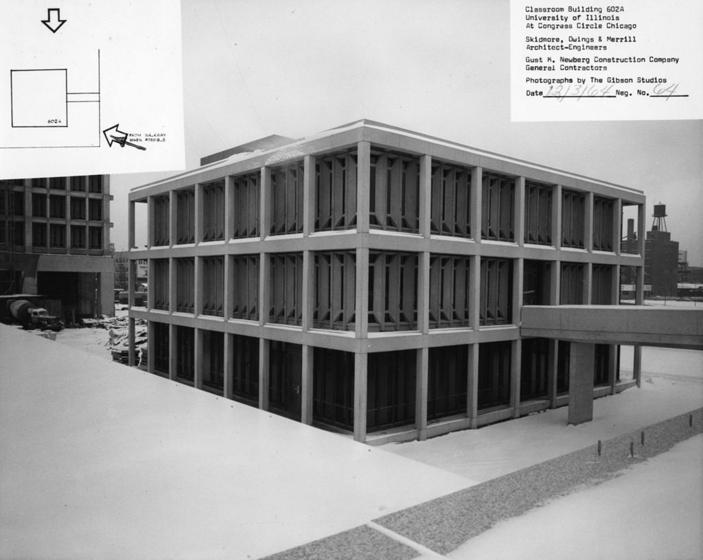 Miniature of Classroom Building 602A (Jefferson Hall), University of Illinois at Chicago Circle